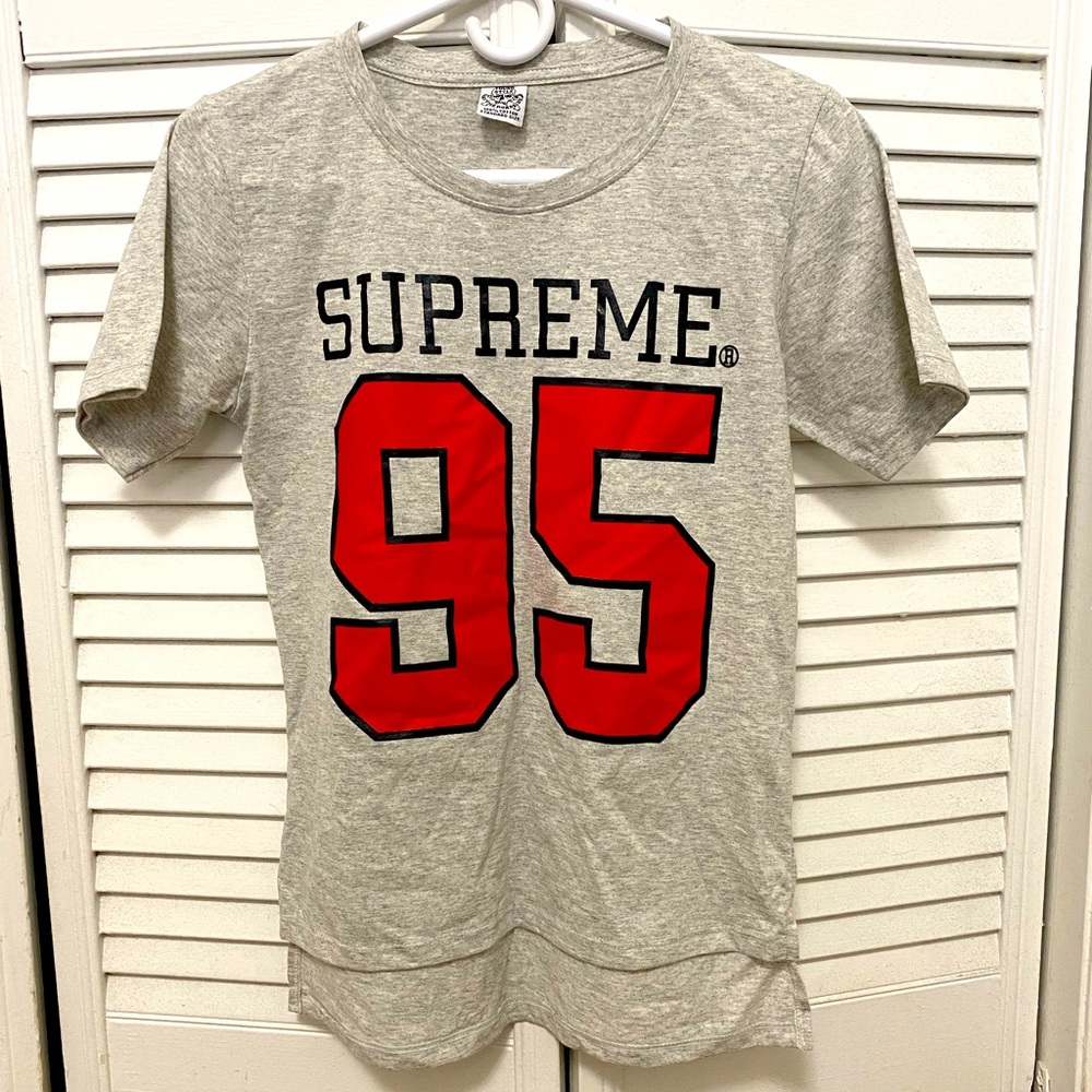 VINTAGE - Young style by the roadside - short sleeves gray shirt